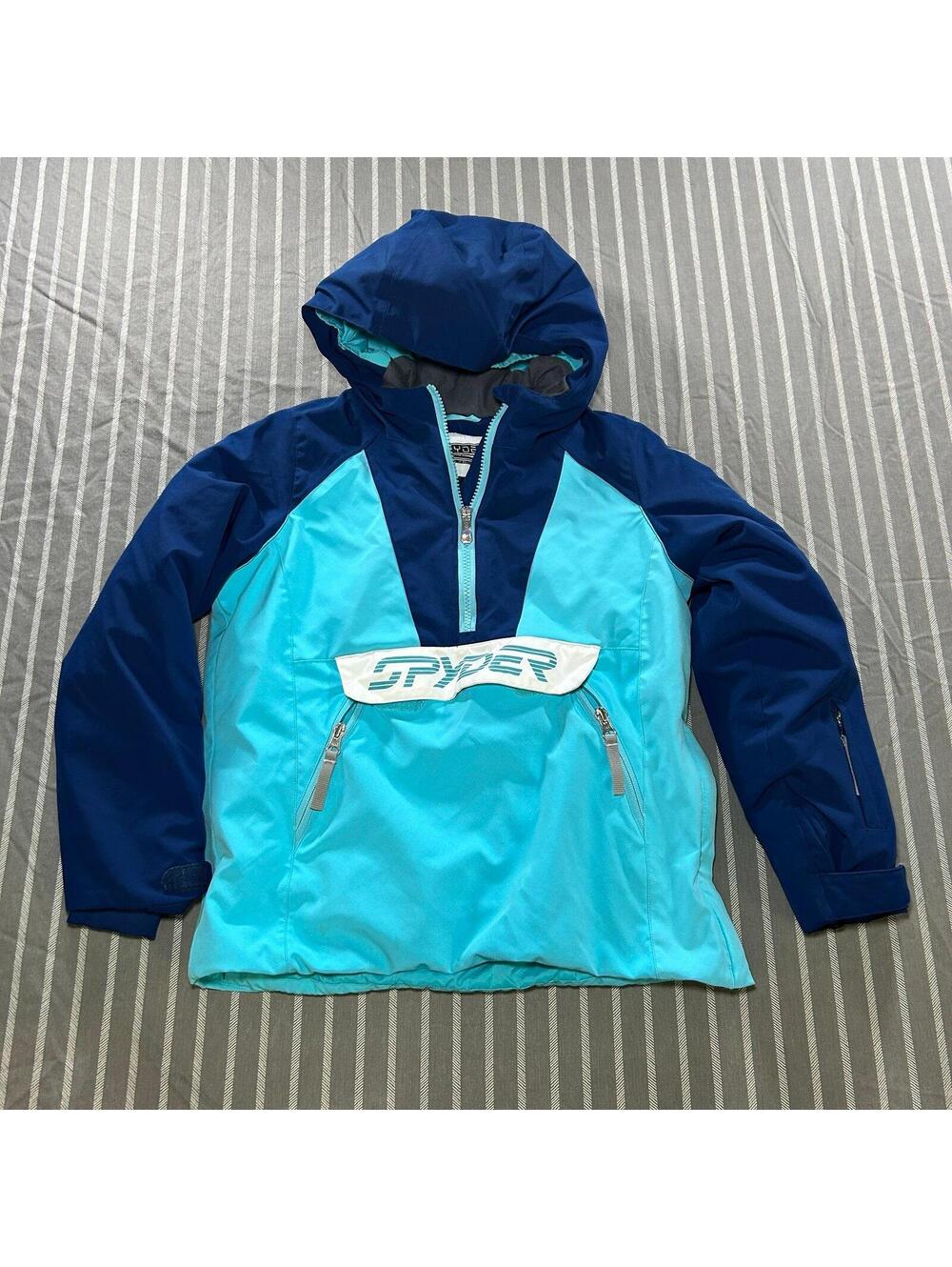 Spyder Girls Kaia Insulated Ski Anorak in a blue colorway Size 10